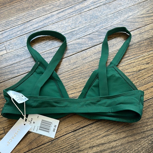 L*Space Green Ribbed Farrah top M - Picture 5 of 7